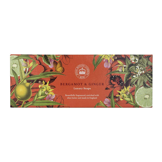 Bergamot & Ginger Triple Soap Bars Gift Set 3x100g