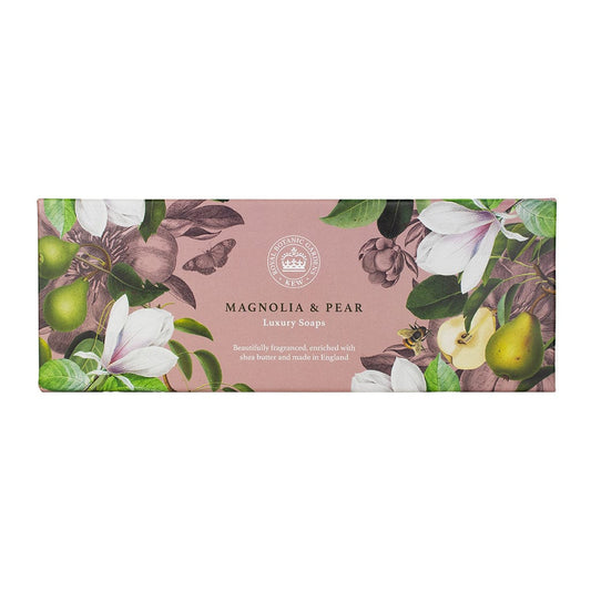 Magnolia & Pear Triple Soap Bars Gift Set 3x100g