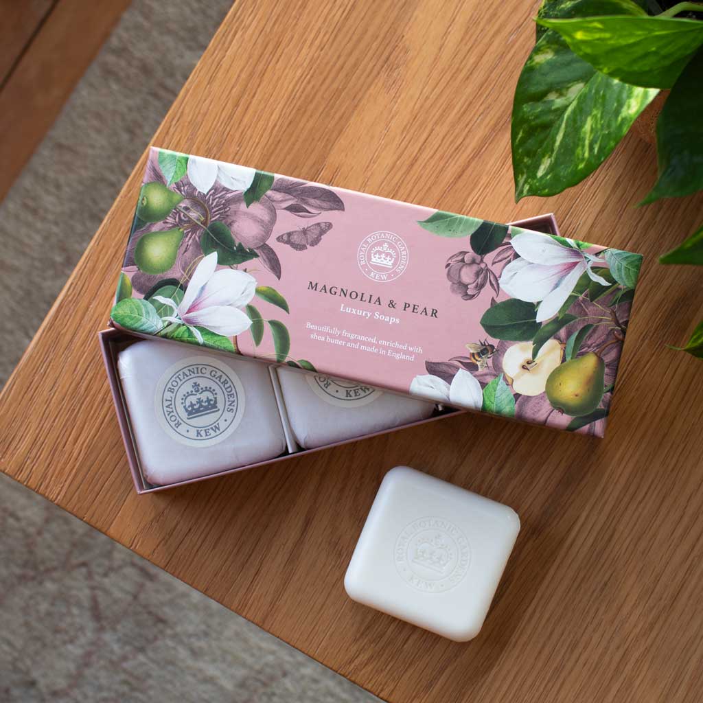 Magnolia & Pear Triple Soap Bars Gift Set 3x100g