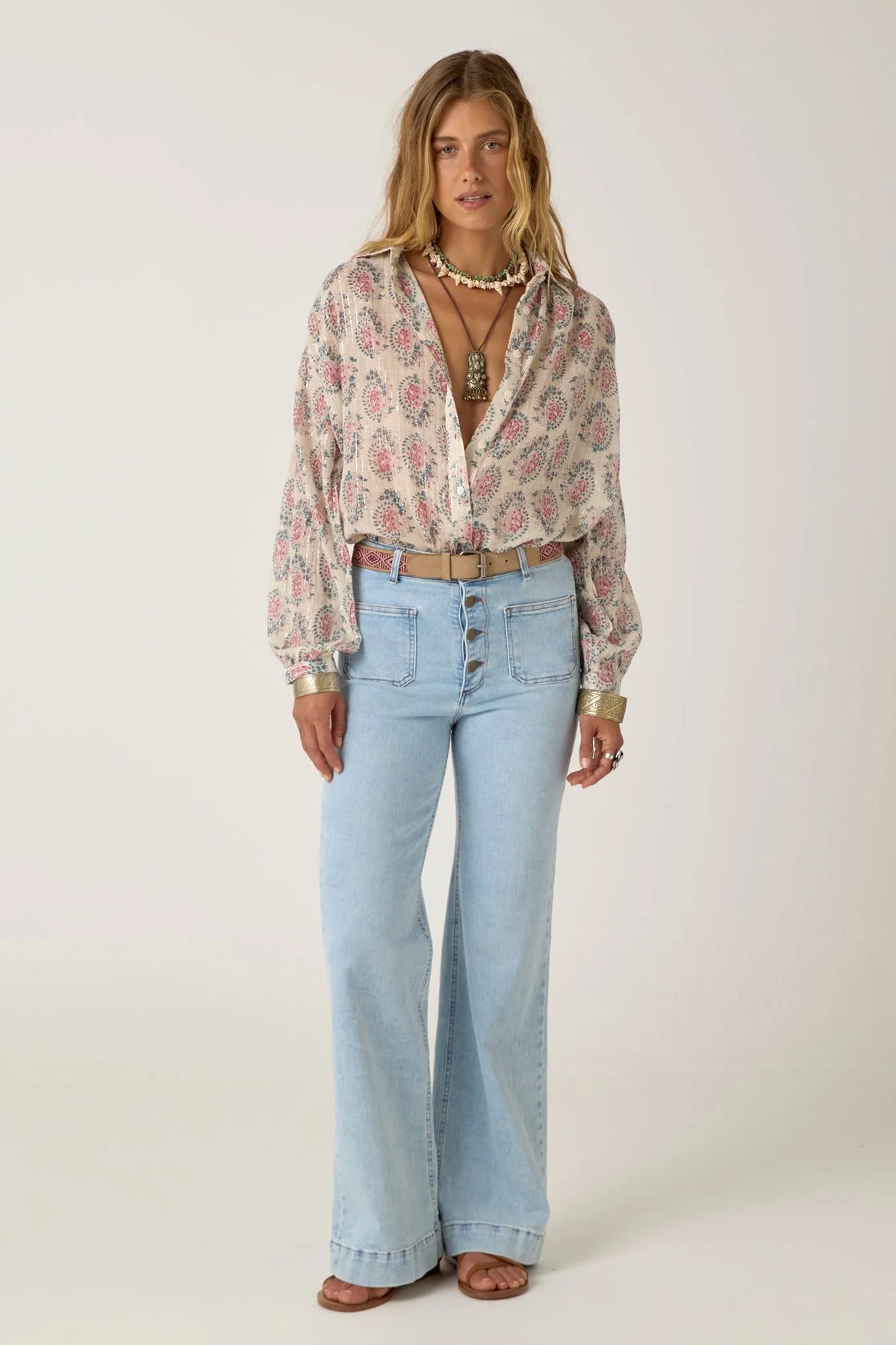 Maision Hotel Mary Shirt - Azalea Dusty