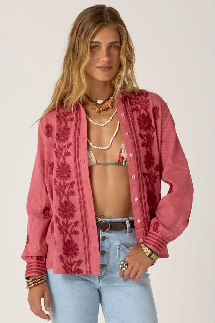 Maision Hotel Ringo Shirt - Clavel Framboise