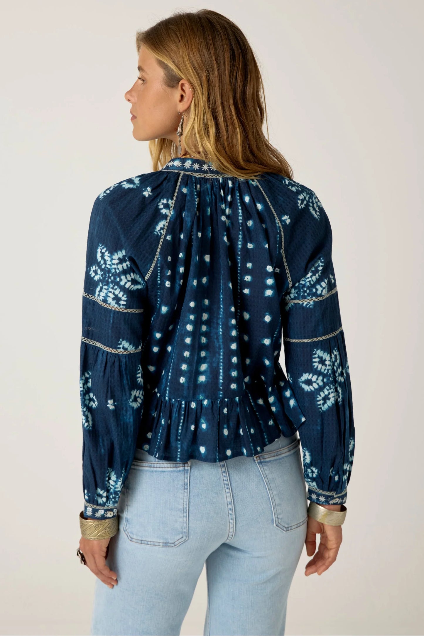 Maision Hotel Sora Blouse - Shibori Ink