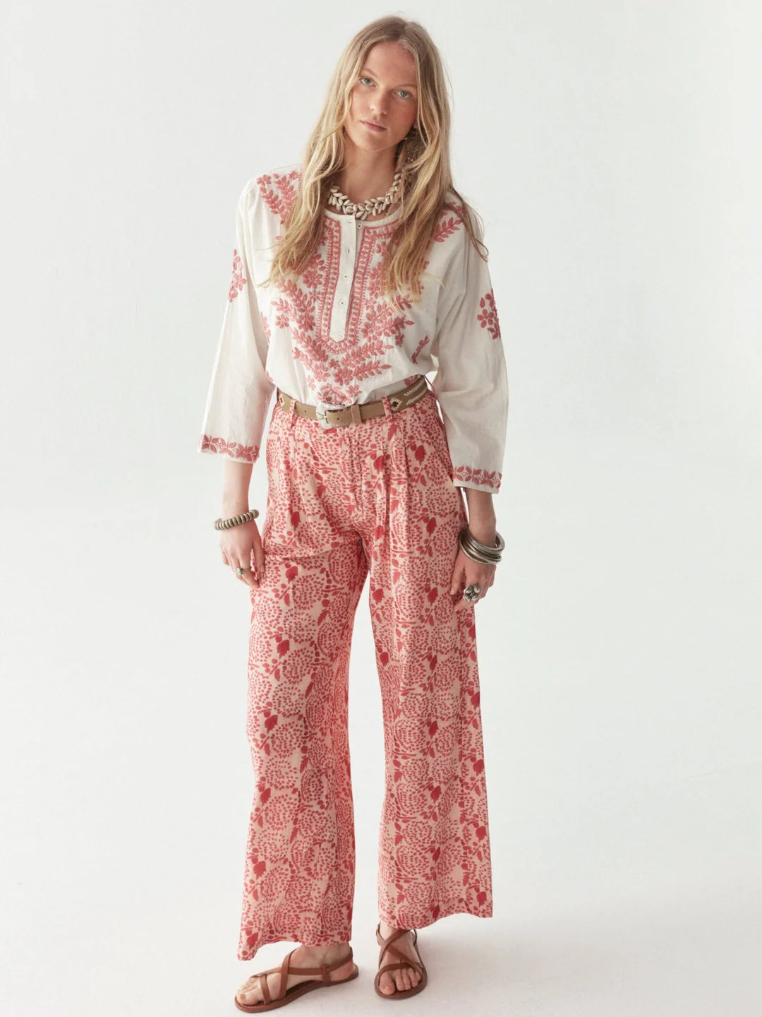 Shyla Blouse - Chikan Blossom