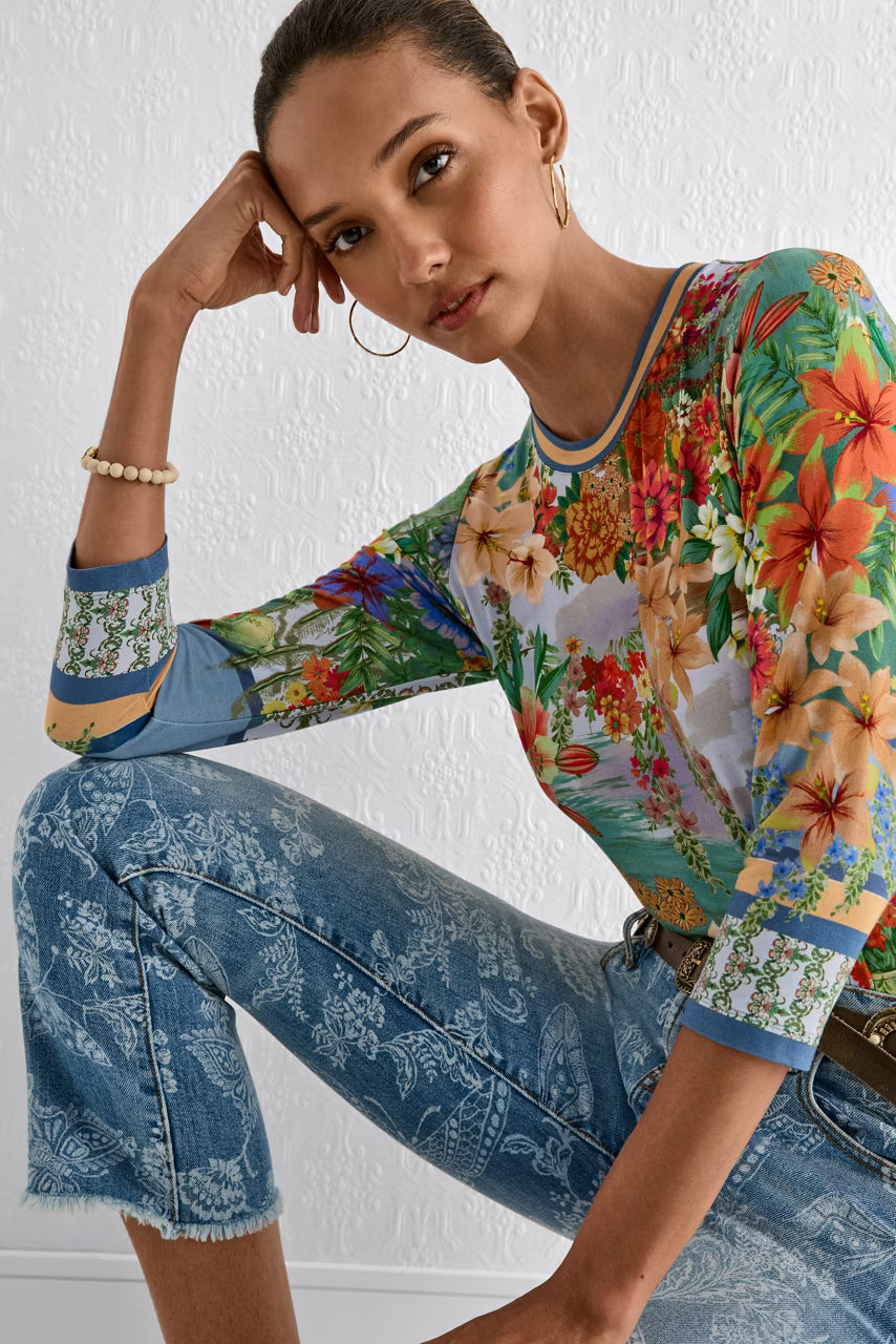 The Janie Favourite 3/4 Sleeve Crew Neck