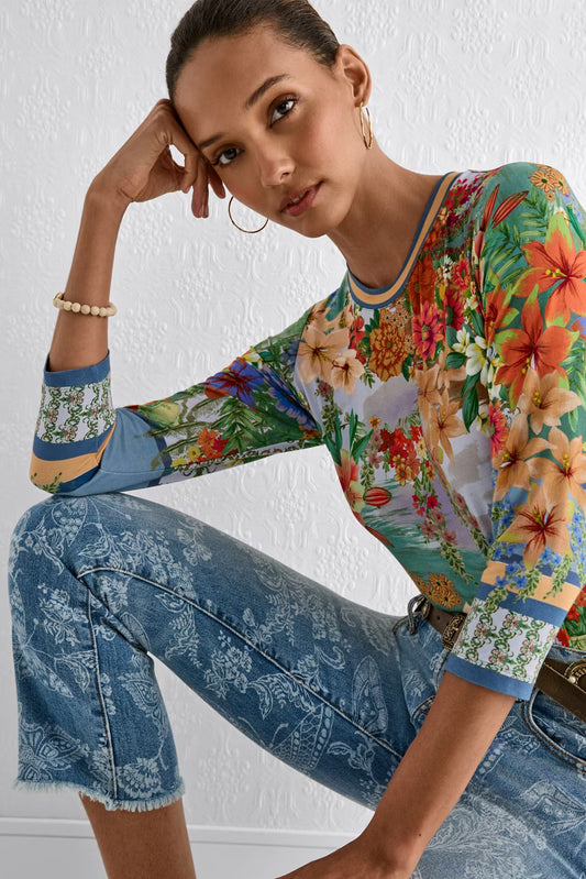 The Janie Favourite 3/4 Sleeve Crew Neck