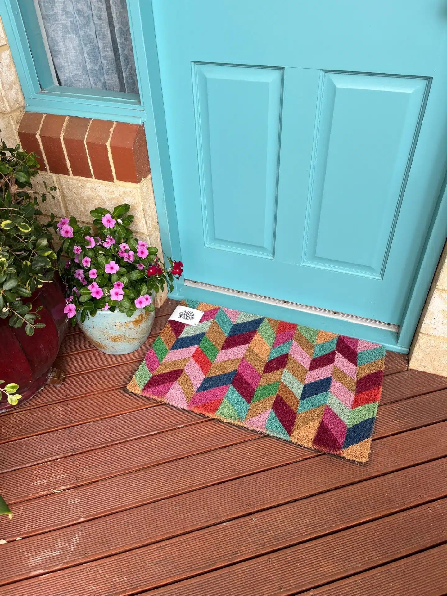 Coir Doormat – Chevron