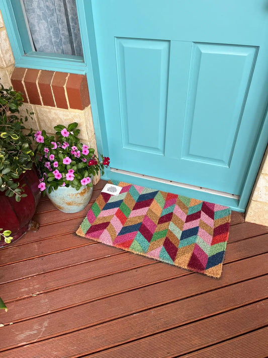 Coir Doormat – Chevron